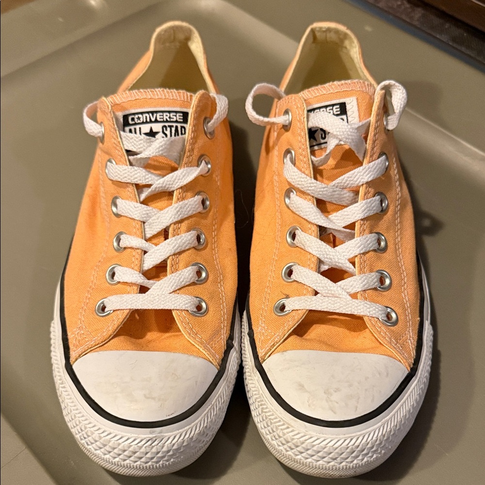 Converse Vibrant Orange Canvas Sneakers